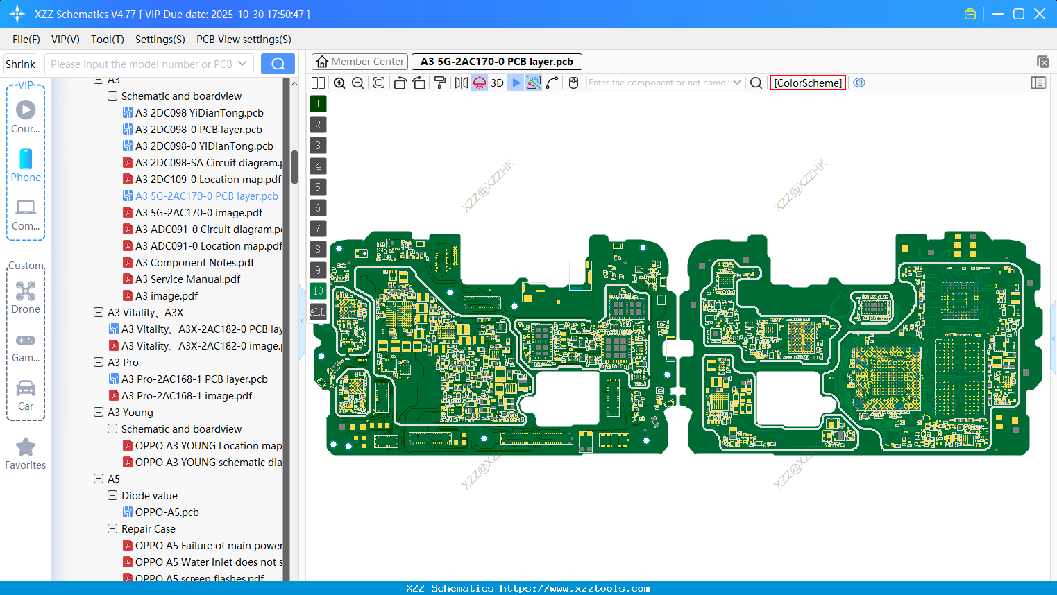 OPPO A3 5G-2AC170-0 PCB Layer